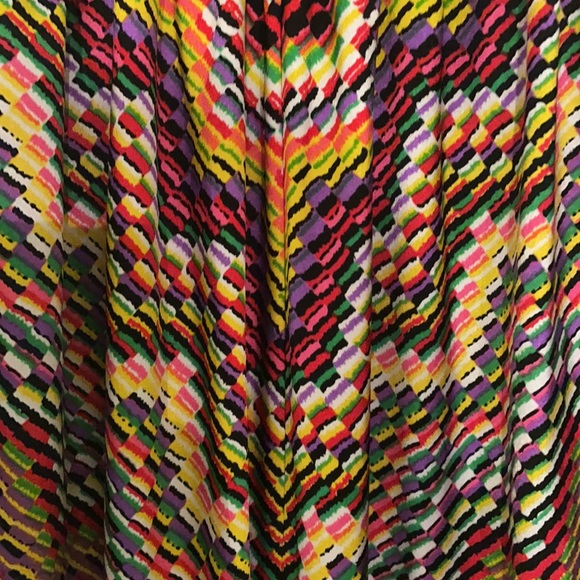 Printed with black details all stretch tank colorful Phoebe dress - Picture 2 of 4